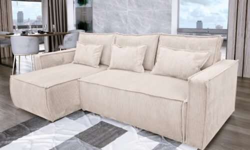 canape convertible beige angle reversible