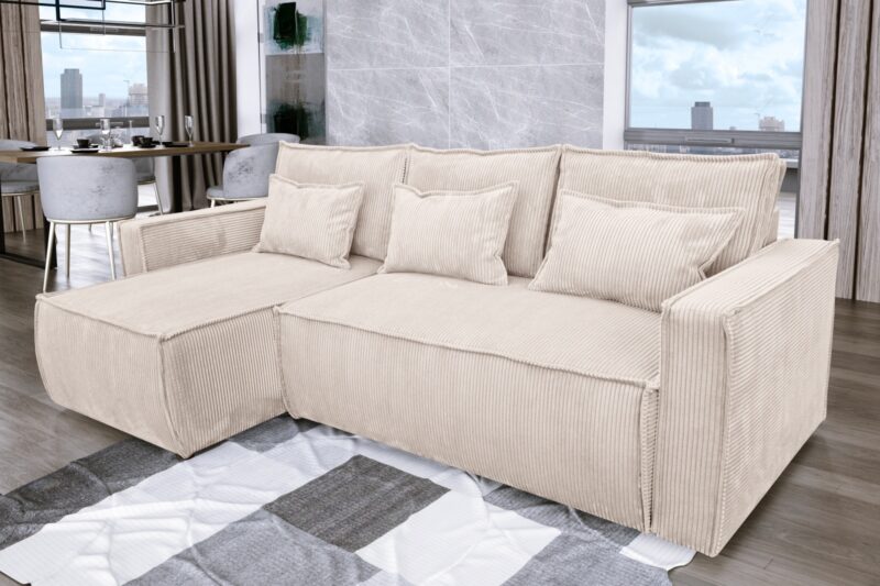 canape convertible beige angle reversible