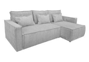 canape convertible gris angle droit pas cher