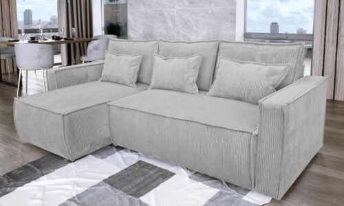 canape convertible gris angle reversible