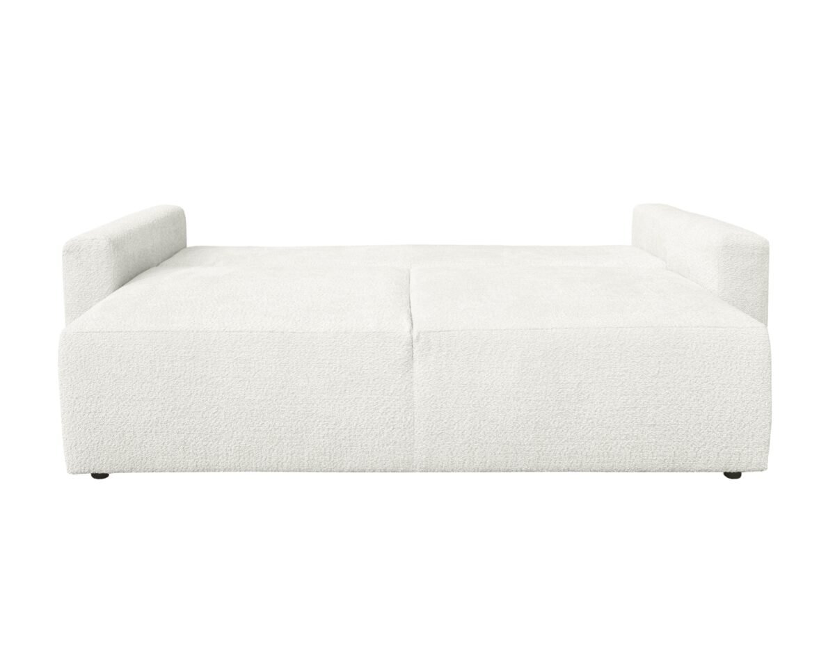 canape bouclette blanc convertible en lit pas cher