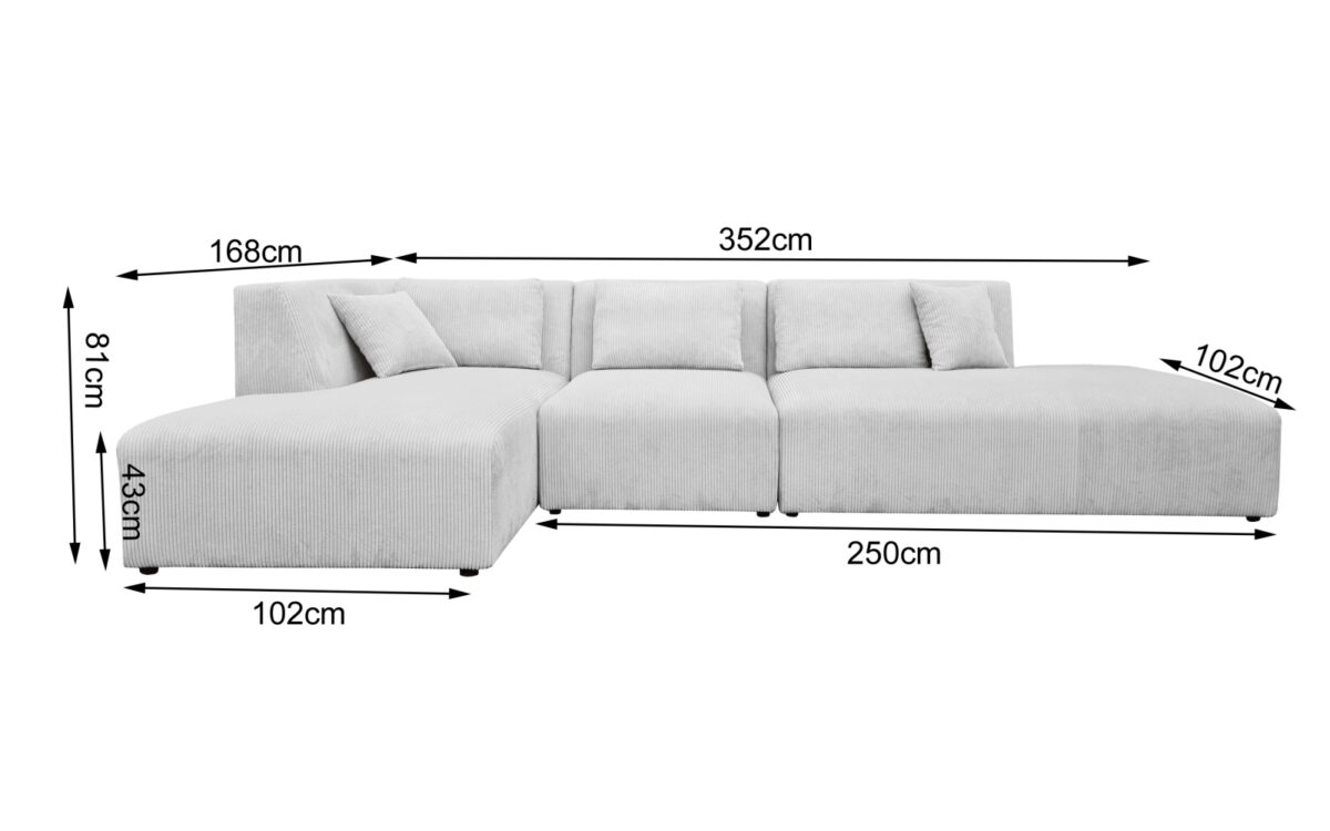 canape d angle fixe modulable eva xl