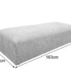 canape d angle fixe modulable xl avec pouf