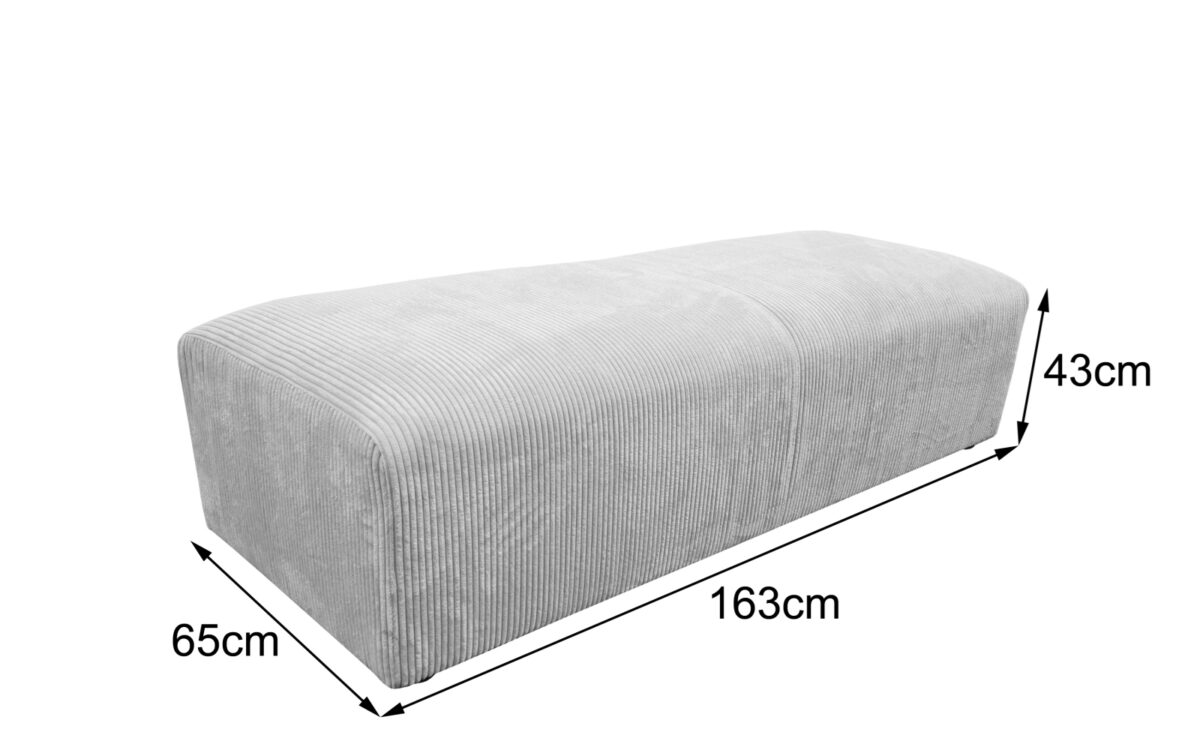 canape d angle fixe modulable xl avec pouf