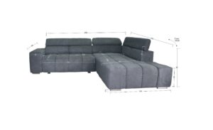 canape d angle convertible 4 places en tissu