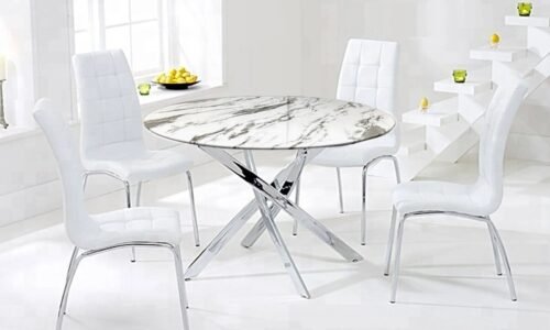 table a manger ronde marbre