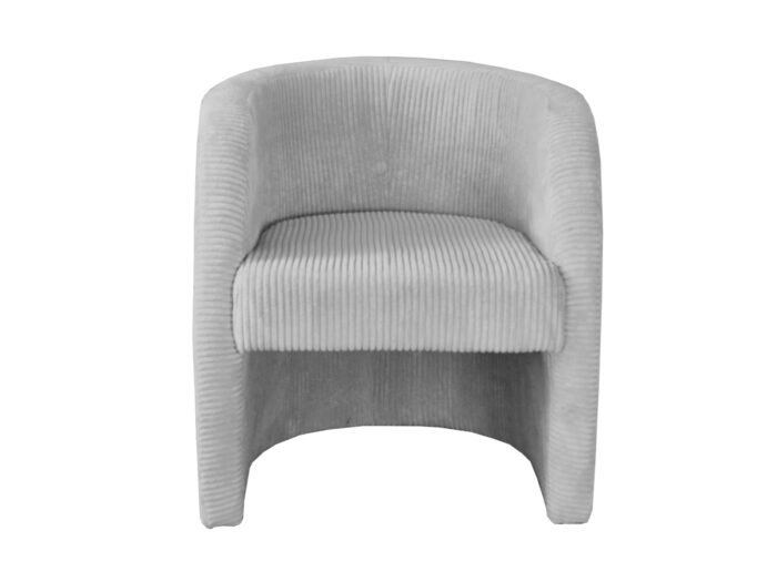 chaise en velours cotele gris fauteuil design pas cher