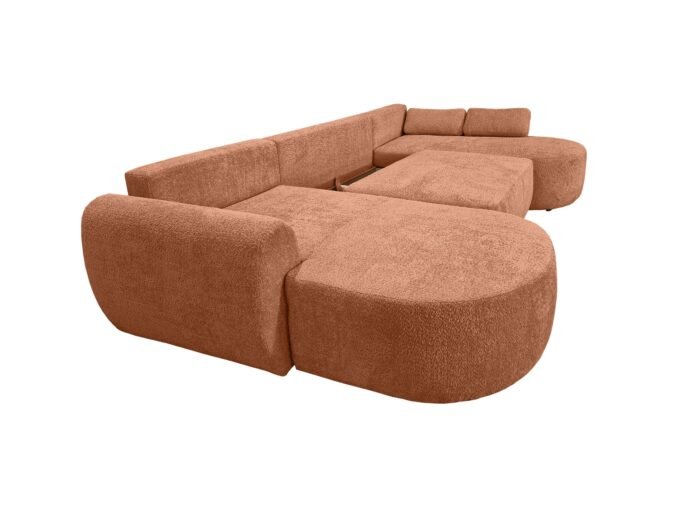 canape 4 places convertible avec coffre rangement bouclette