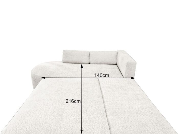 canape d angle convertible 5 places lit 140x200cm