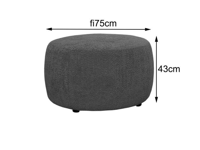 pouf tissu bouclete doux alicia m dimensions