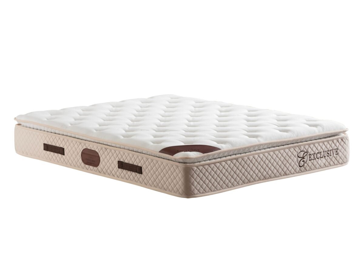 matelas 32cm ressort ensaches 160x200 surmatelas integre beige